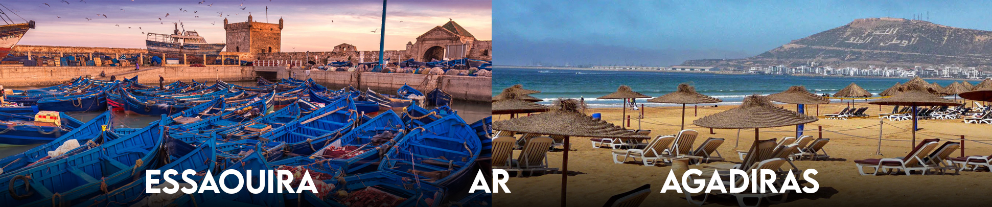 Essaouira, Agadiras, kelione i Maroka